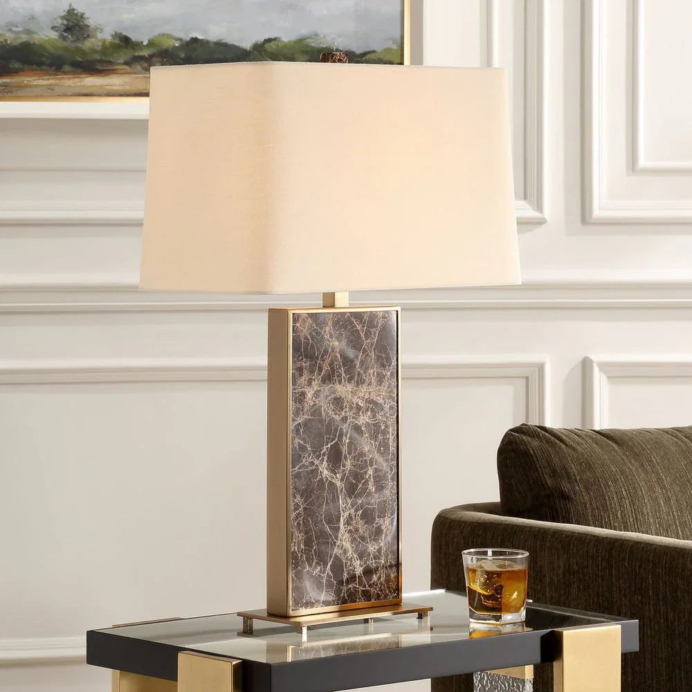 Lampada da tavolo in ossidiana
