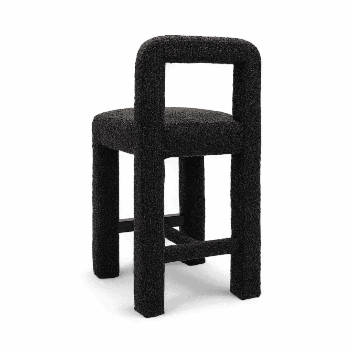 Sgabello da bar Viva Black Boucle