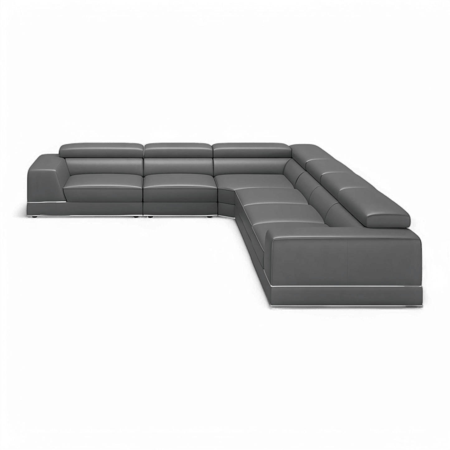 Divano componibile modulare esteso Amadeo Elephant Gray
