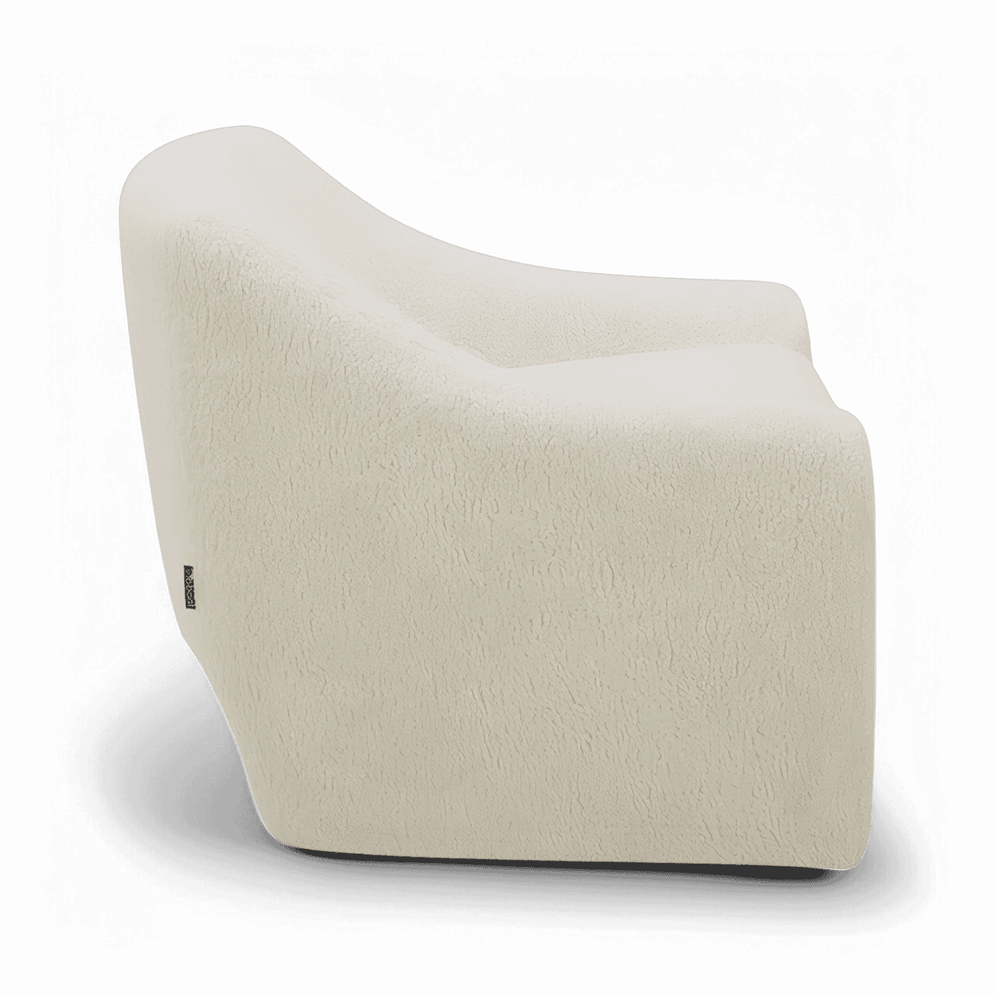 Poltrona Amber Lounge Sherpa bianca
