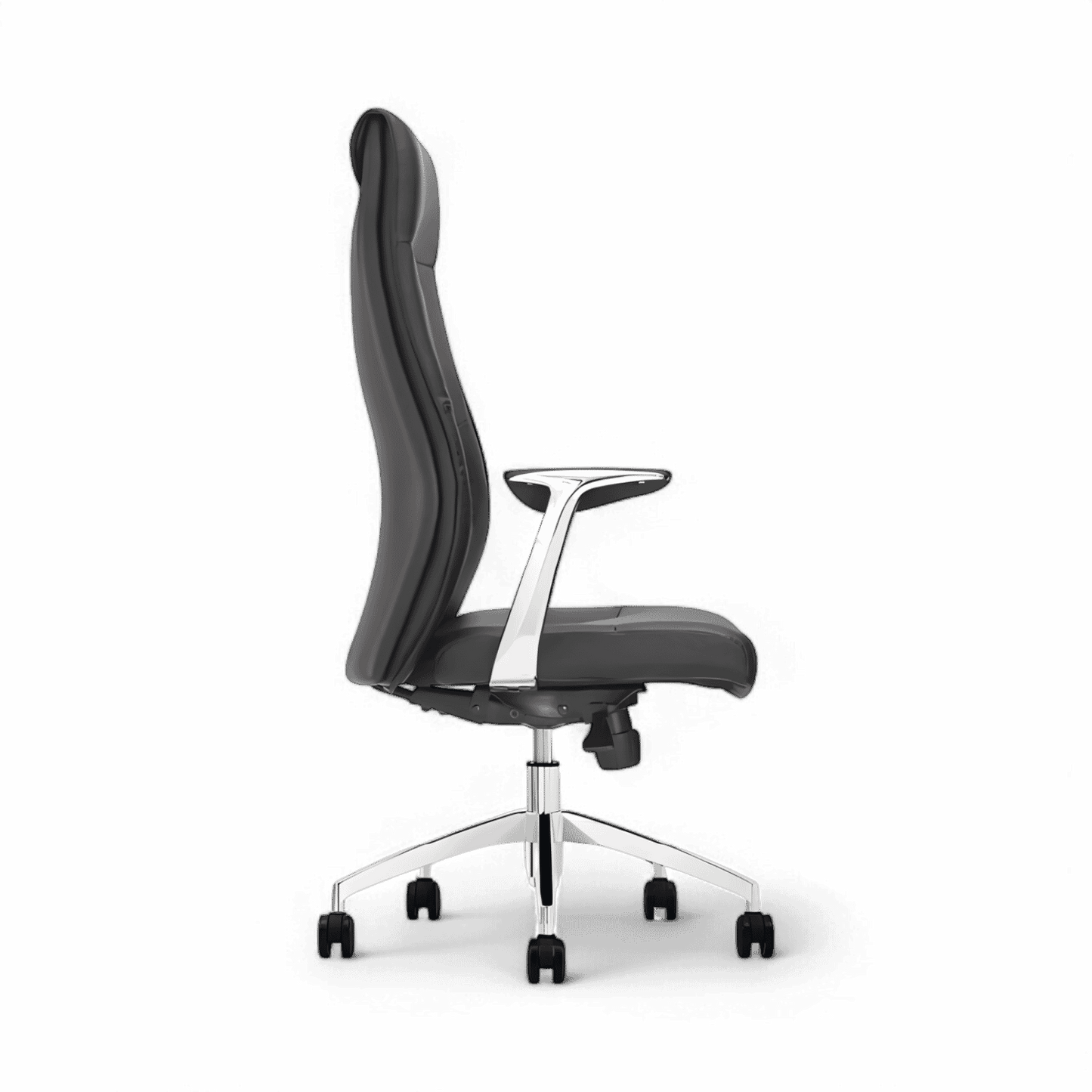 Sedia da ufficio Apex con schienale alto, grigia