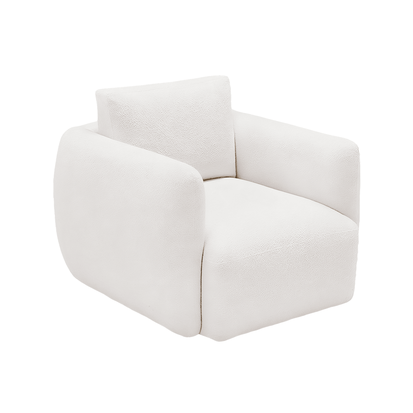 Gabriele Lounge Chair Bianco Boucle