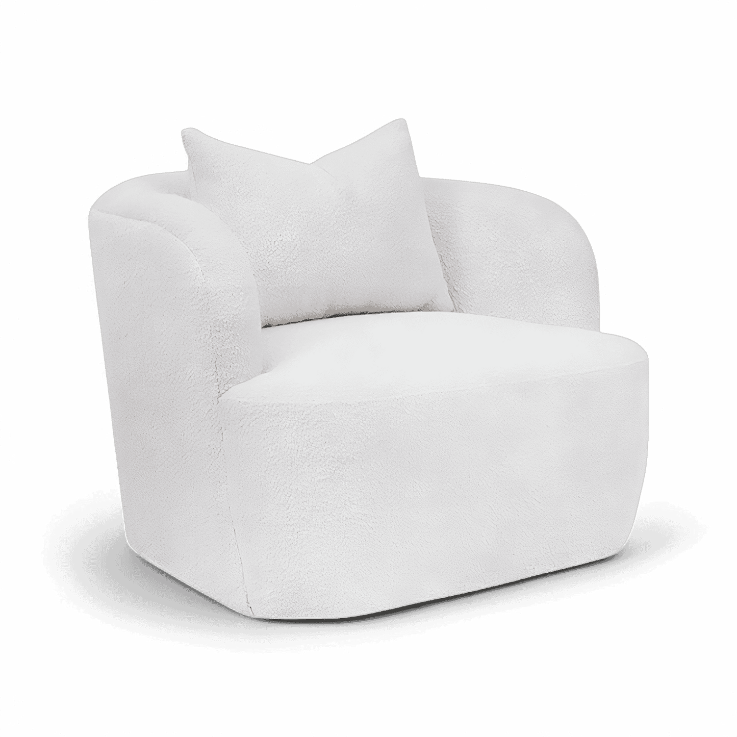 Poltrona Naomi in Boucle Bianco