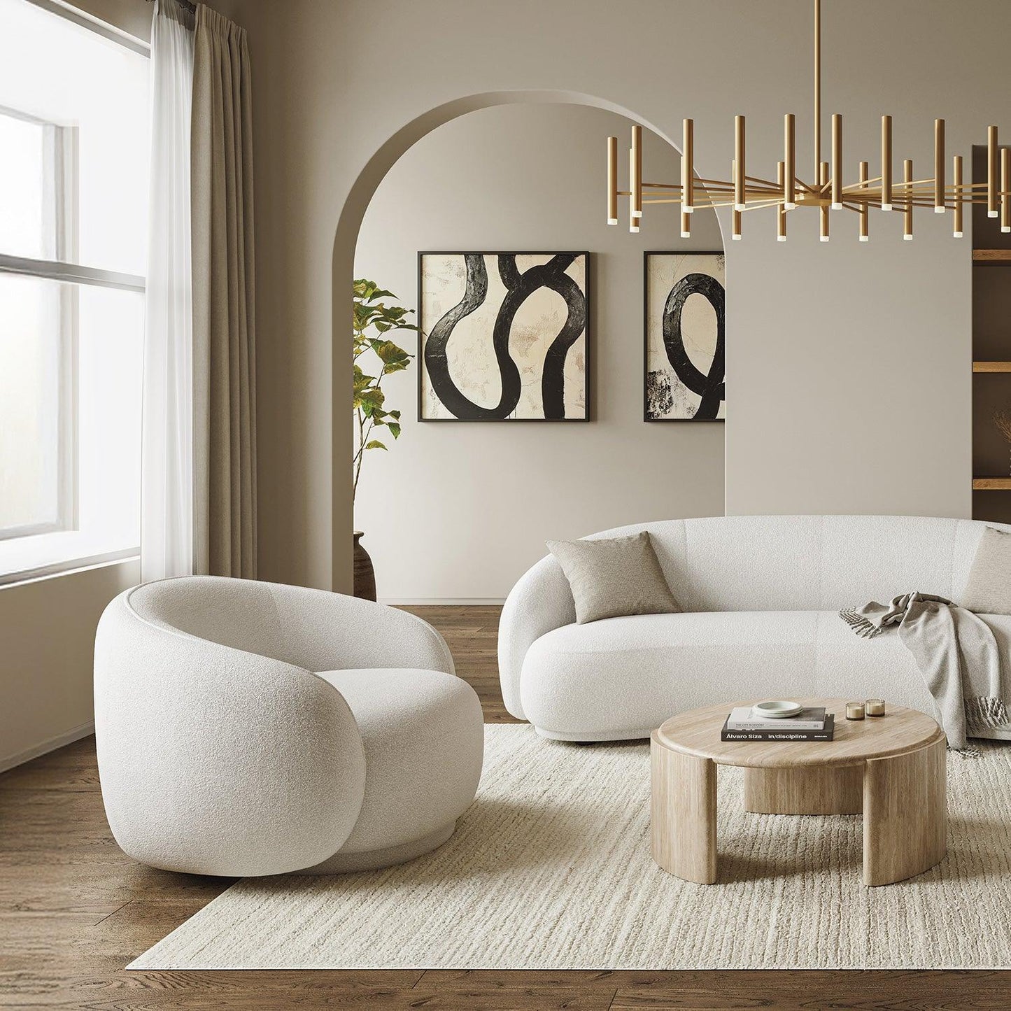 Sedia Nido Lounge bianca | Modani x Kobi Karp Edizione limitata