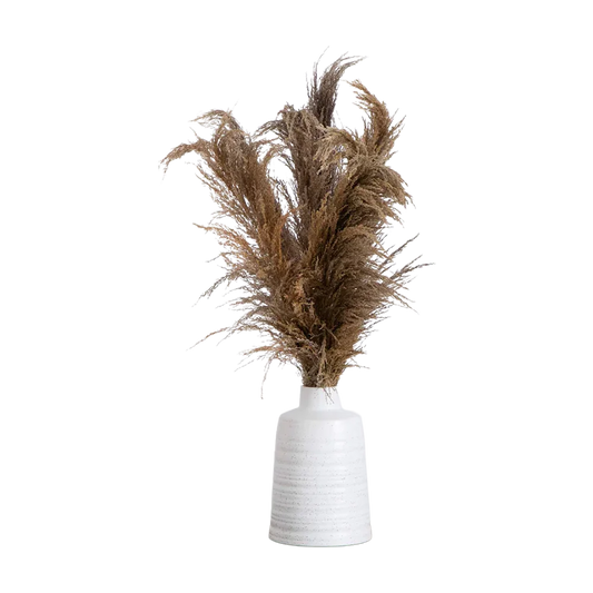 30 Desert Whisper - Pampas naturali essiccate in vaso di ceramica