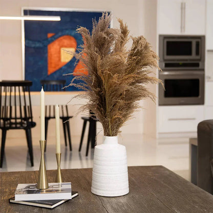 30 Desert Whisper - Pampas naturali essiccate in vaso di ceramica