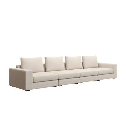 Divano Braxton 4 pezzi crema