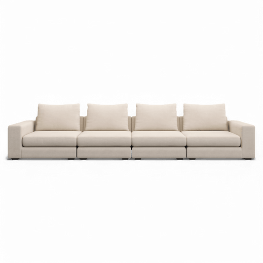 Divano Braxton 4 pezzi crema