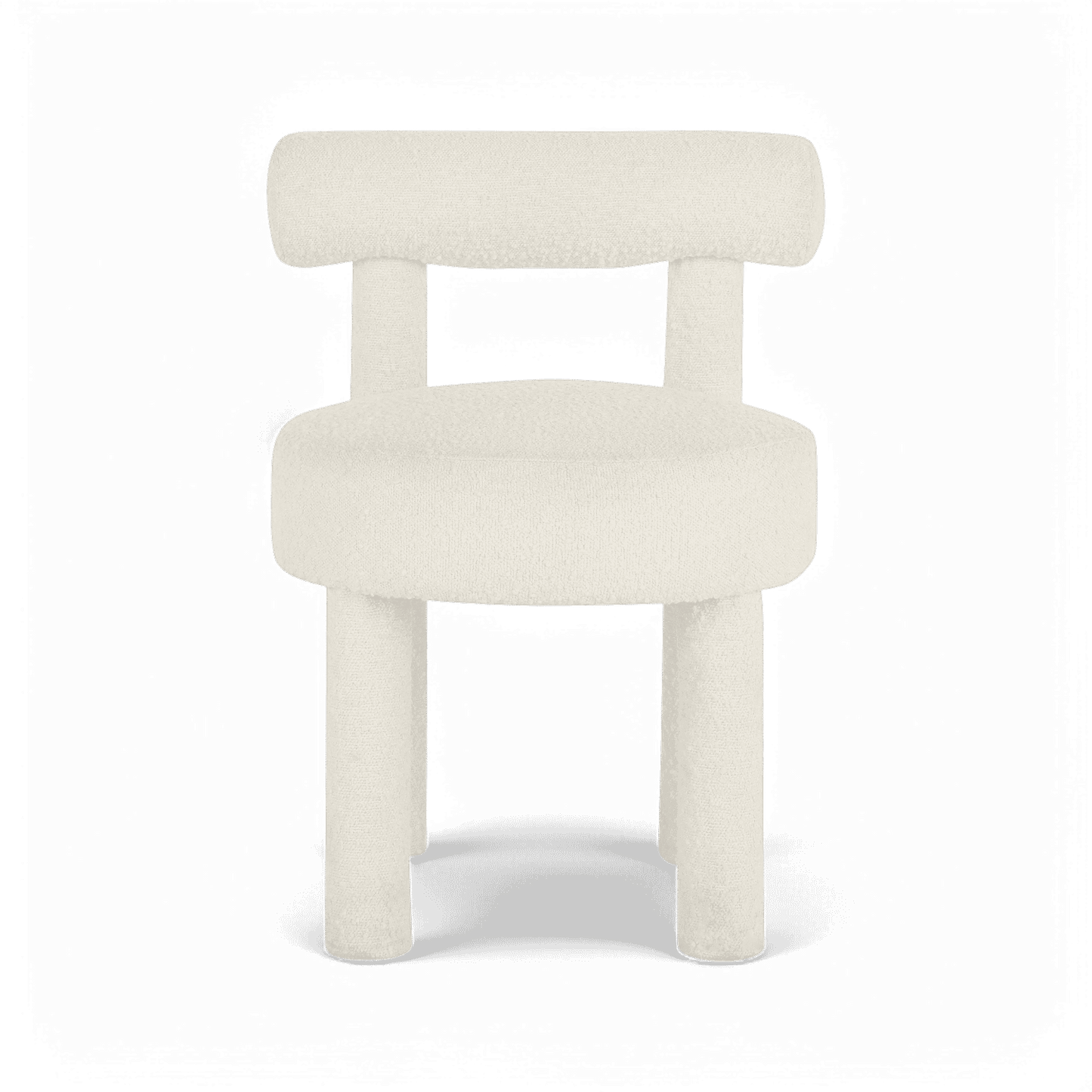 Sedia da pranzo Arch Off White Boucle