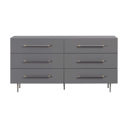 Cassettiera Glade Grey a 6 cassetti