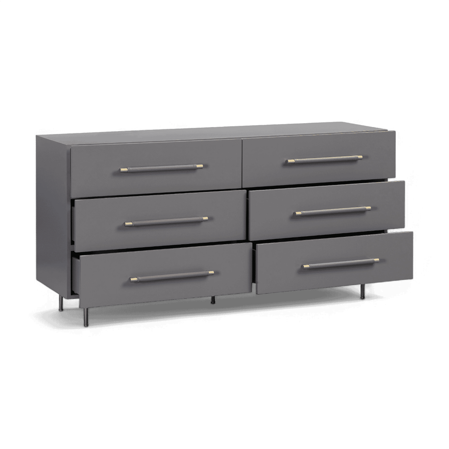 Cassettiera Glade Grey a 6 cassetti