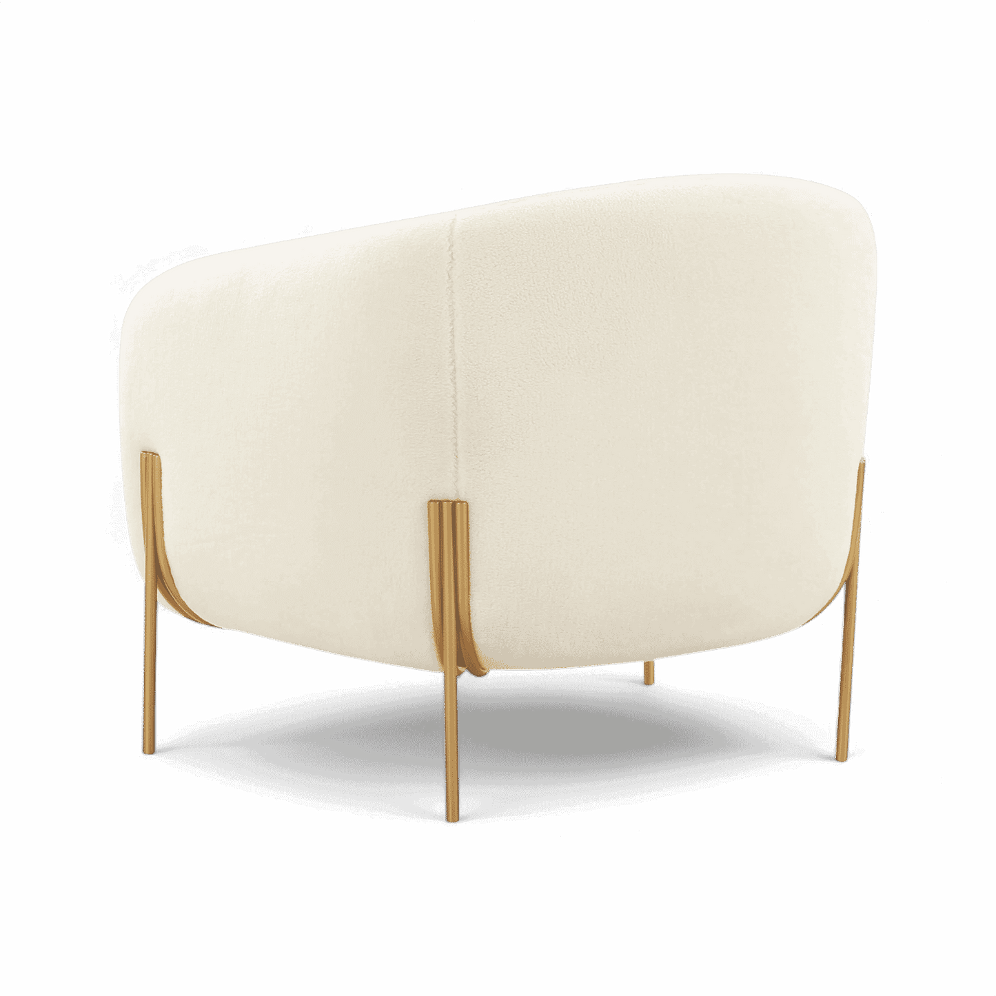 Poltrona Throne Beige Shearling