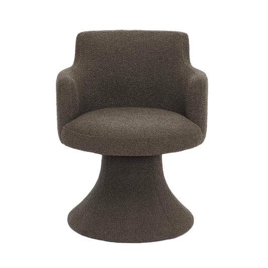 Sedia da pranzo marrone moka