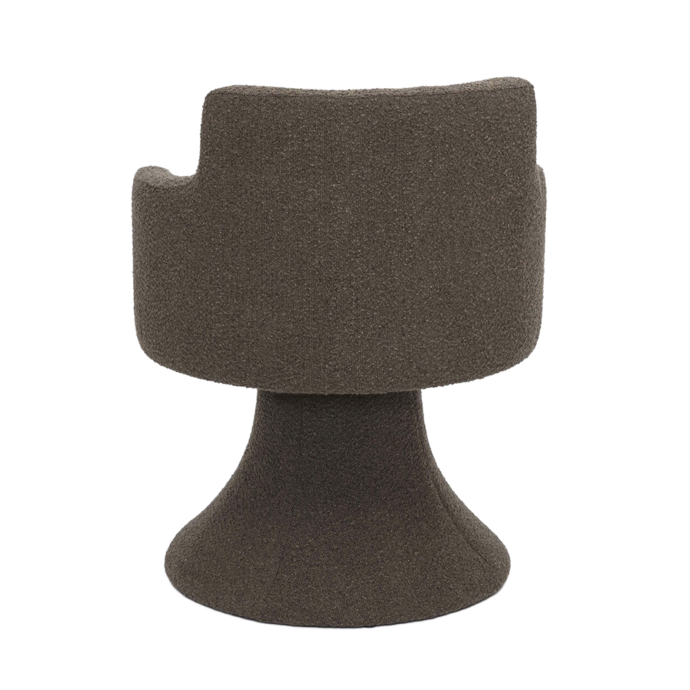 Sedia da pranzo marrone moka