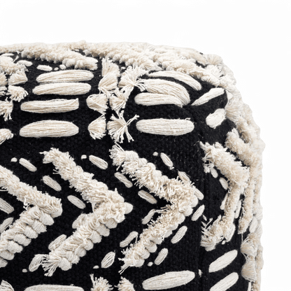 Pouf in cotone salvia