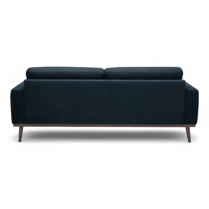 Divano Aiden a 3 posti blu scuro grigio
