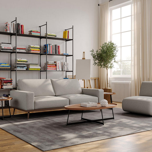 Divano Aiden a 3 posti grigio chiaro