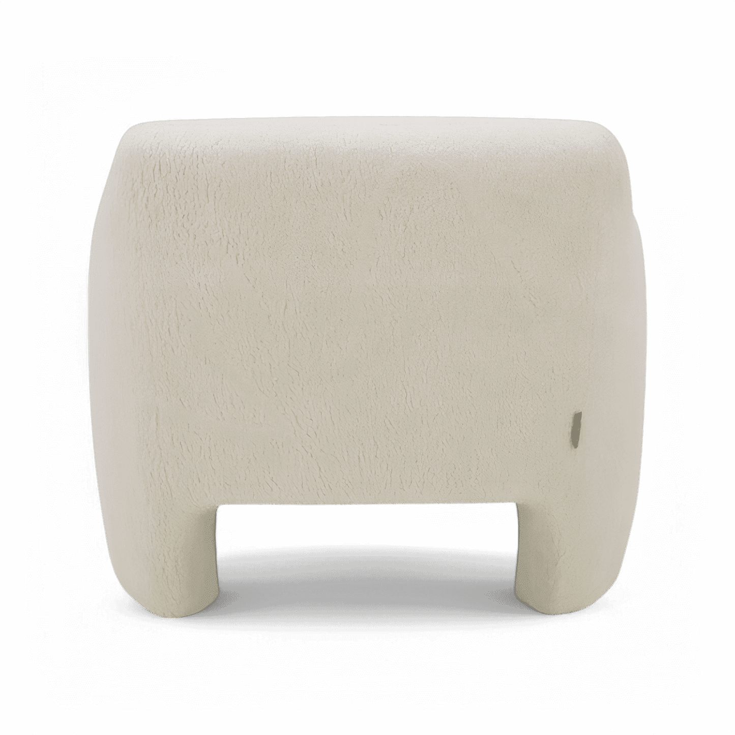Poltrona Amber Lounge Sherpa bianca