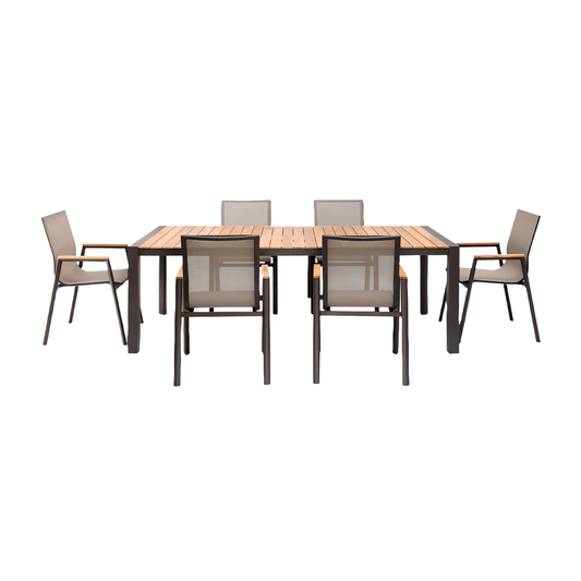 Set da pranzo per esterni Aviana Taupe