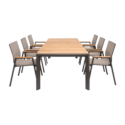 Set da pranzo per esterni Aviana Taupe