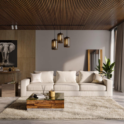 Divano Braxton 3 pezzi crema