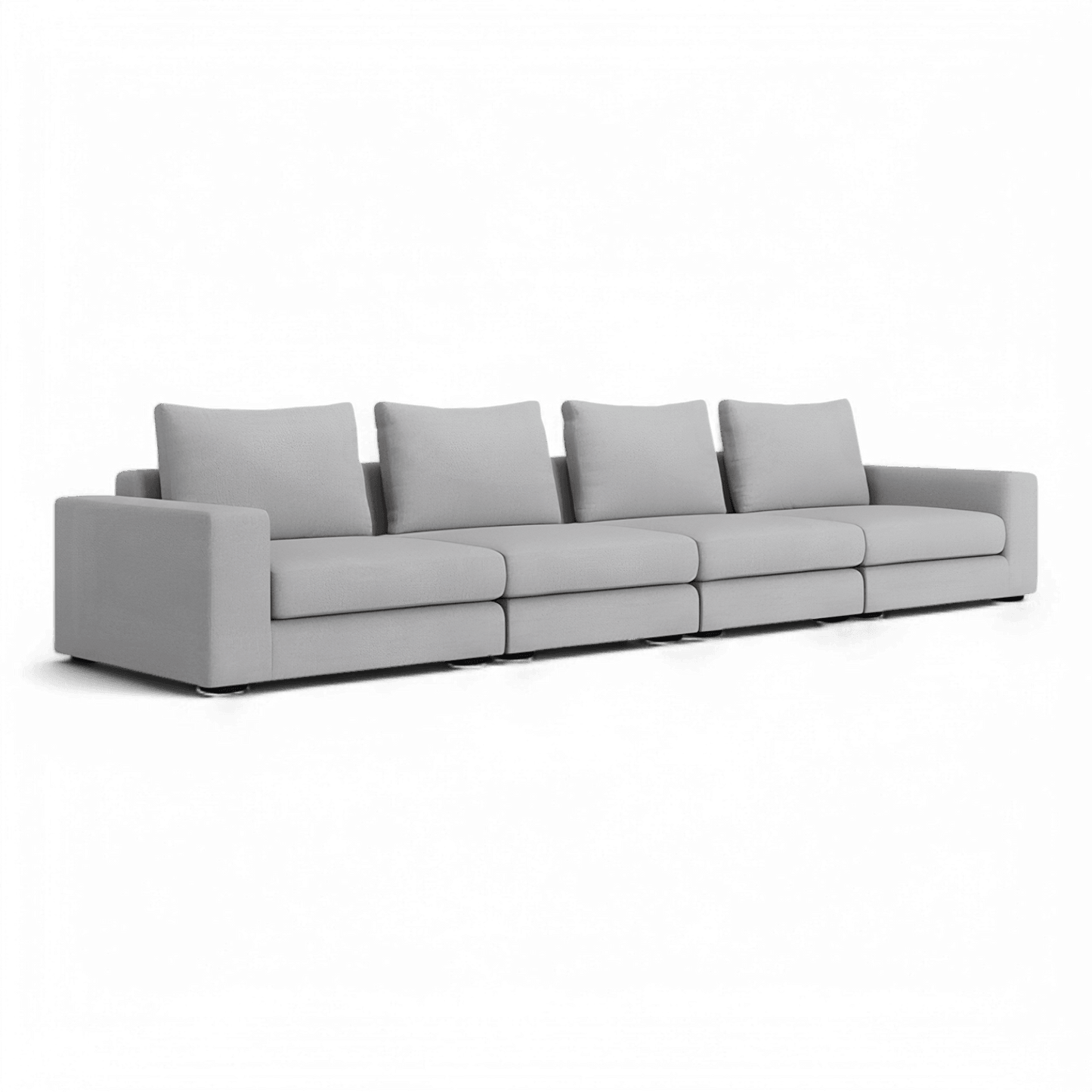 Divano Braxton 4 pezzi grigio