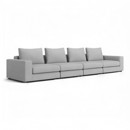 Divano Braxton 4 pezzi grigio