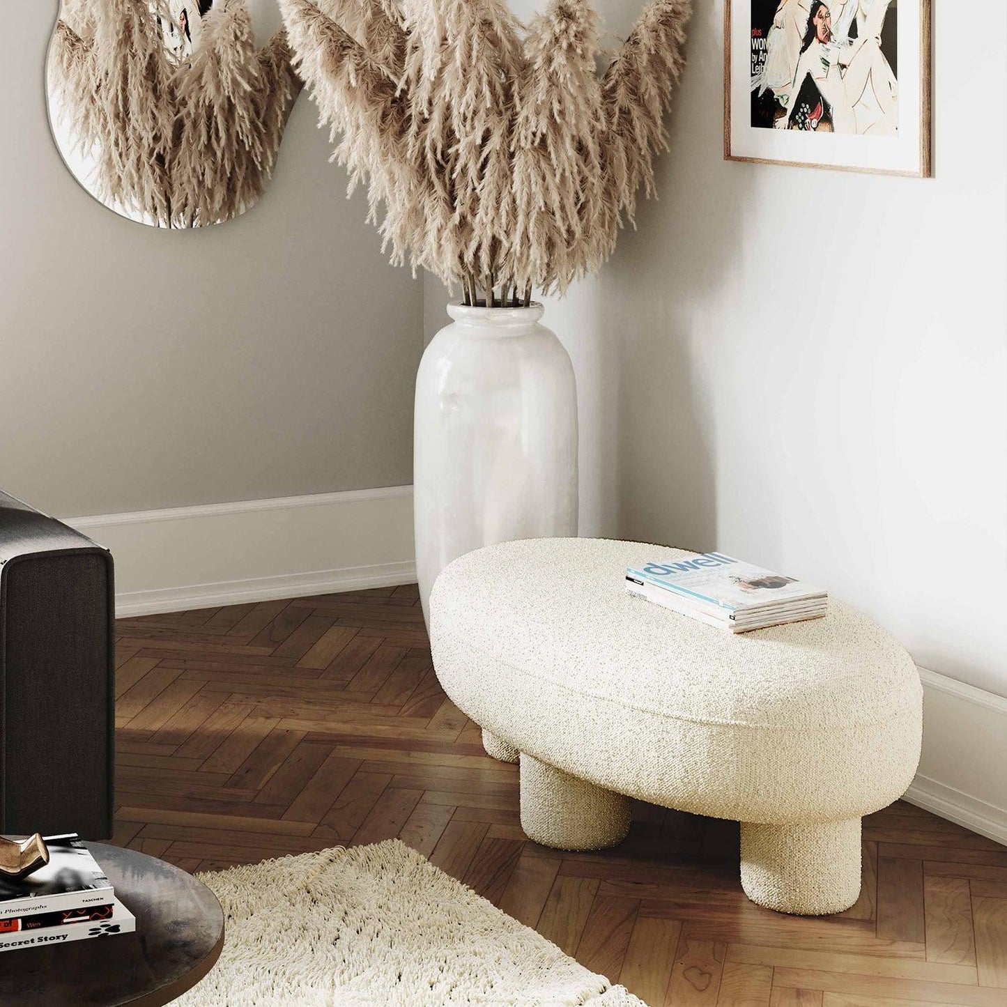 Pouf Zest Boucle