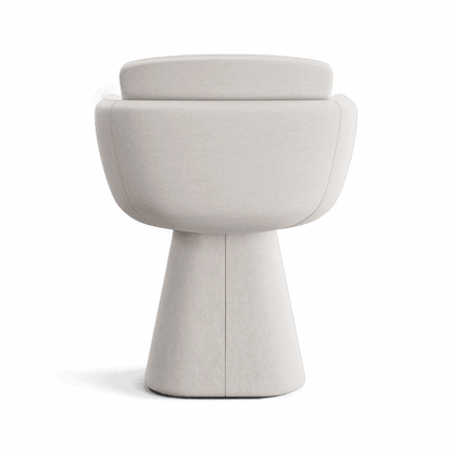 Sedia da pranzo girevole Rune Beige