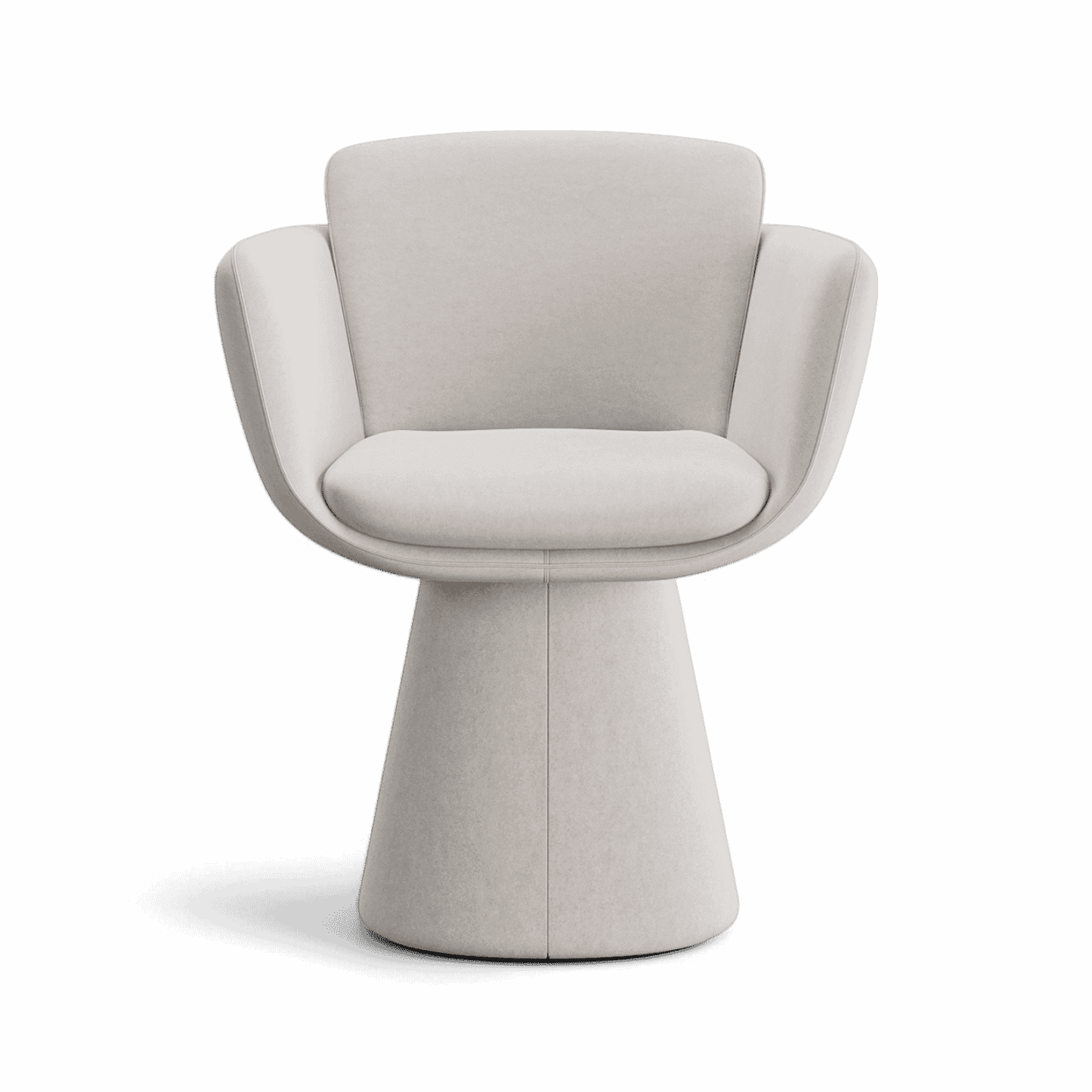 Sedia da pranzo girevole Rune Beige