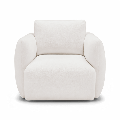 Gabriele Lounge Chair Bianco Boucle