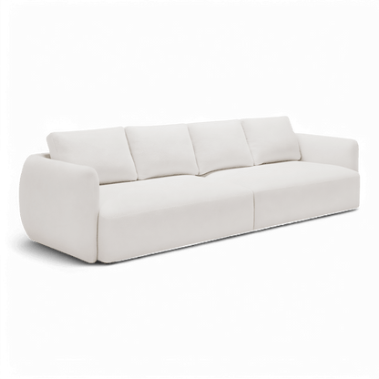 Divano Gabriele 4 posti bianco Boucle