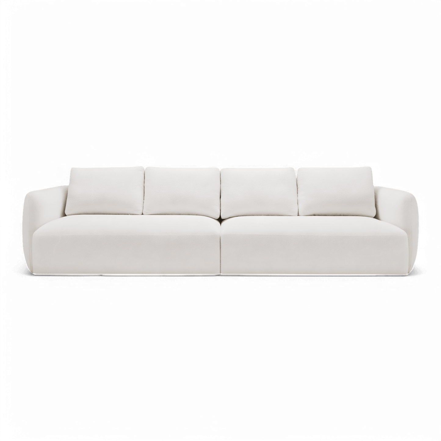 Divano Gabriele 4 posti bianco Boucle