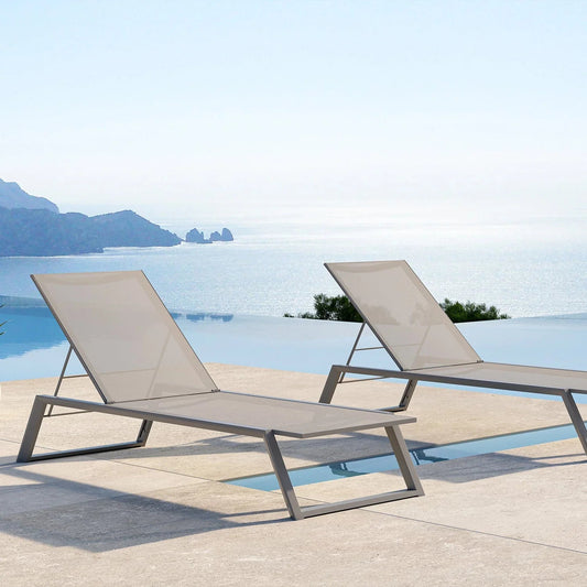 Isa Outdoor Lounger Grigio