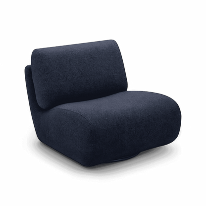 Poltrona Jackie Lounge Chair Blu Scuro Grigio
