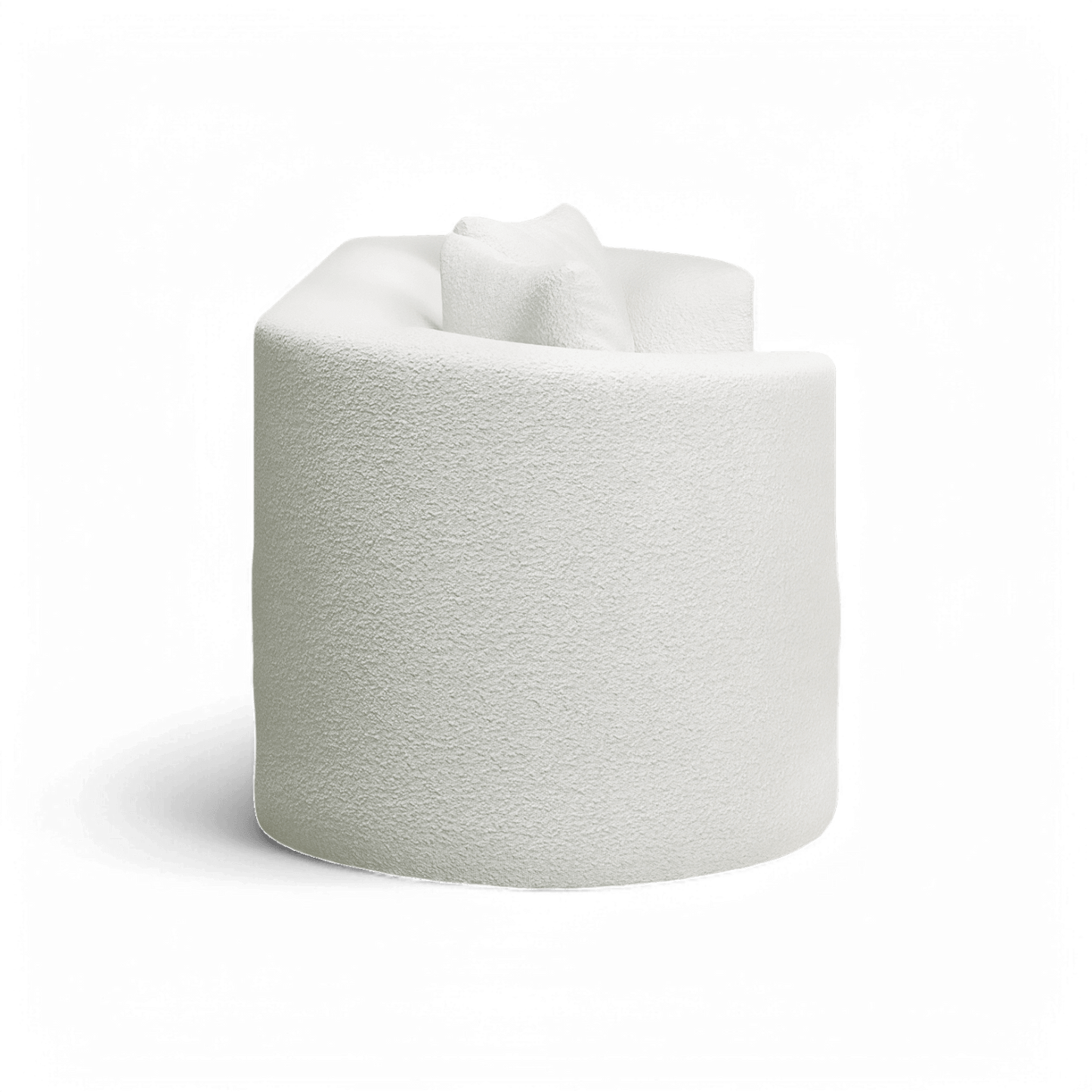 Divano Lexi 3 posti bianco Boucle