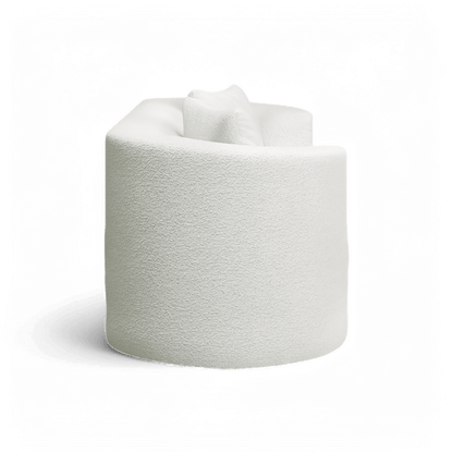 Divano Lexi 3 posti bianco Boucle