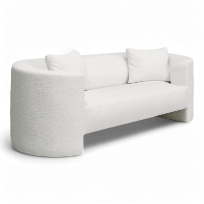 Divano Lexi 3 posti bianco Boucle