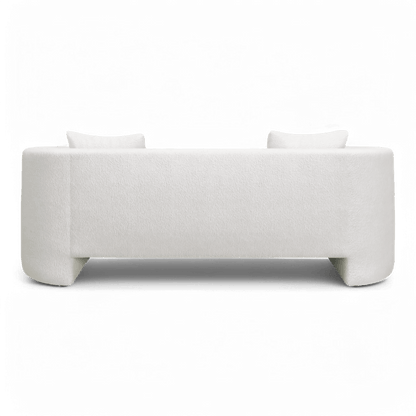Divano Lexi 3 posti bianco Boucle
