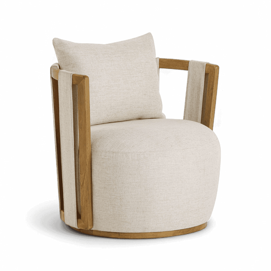 Sedia girevole Equinox Beige