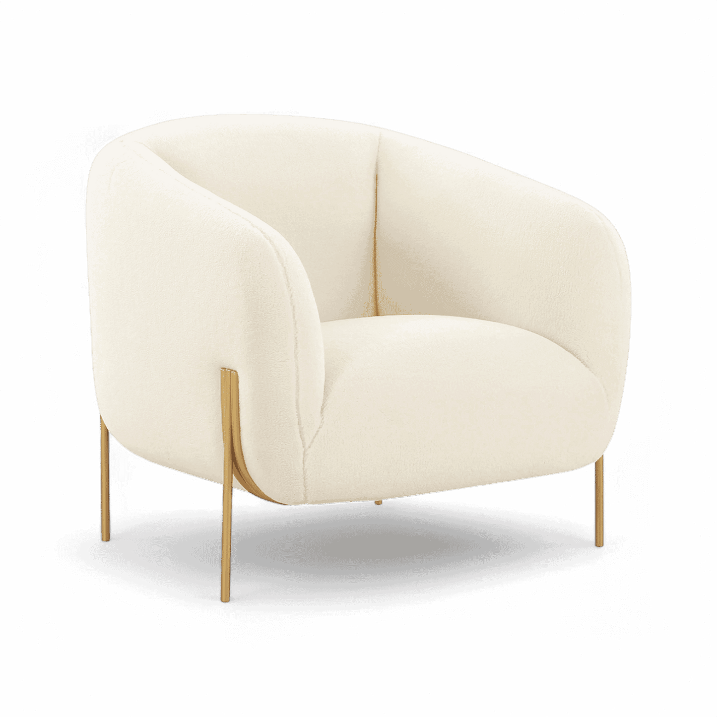Poltrona Throne Beige Shearling