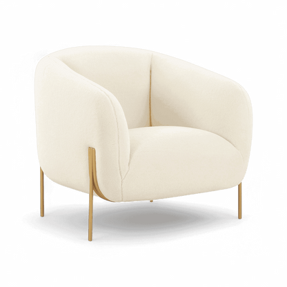 Poltrona Throne Beige Shearling