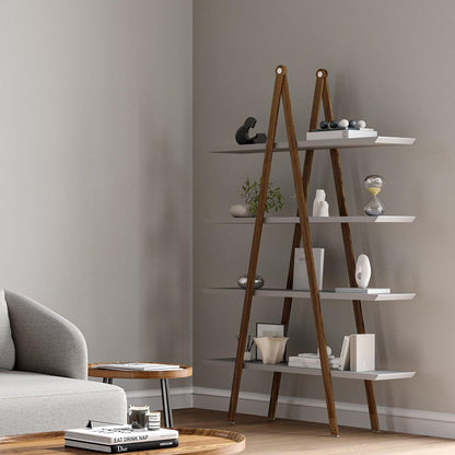 Libreria Logan noce e grigio