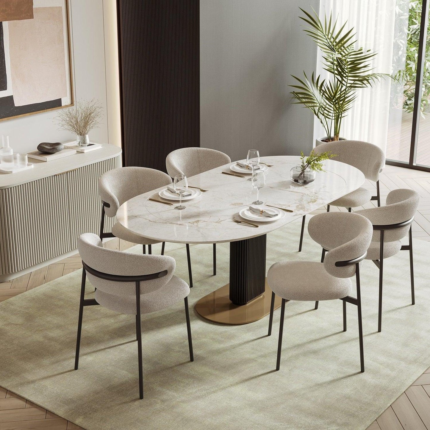 Tavolo da pranzo allungabile Luna bianco