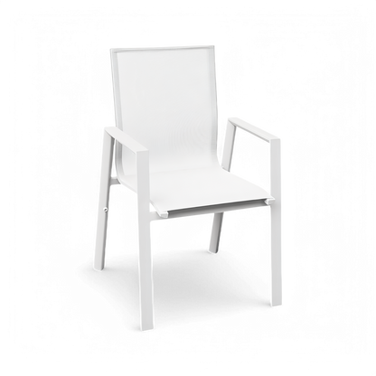 Set da pranzo per esterni Malta bianco
