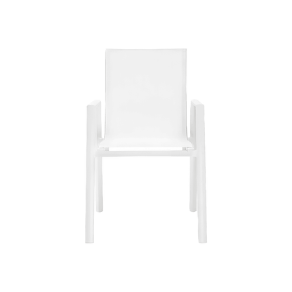 Set da pranzo per esterni Malta bianco