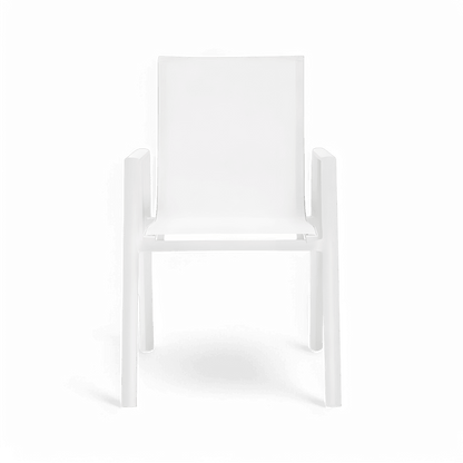 Set da pranzo per esterni Malta bianco