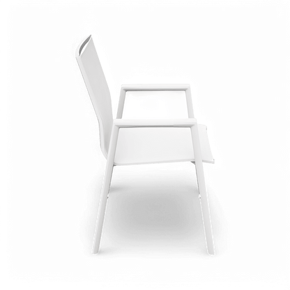 Set da pranzo per esterni Malta bianco