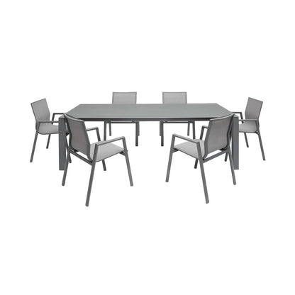 Tavolo da pranzo per esterni Malta grigio