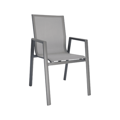 Set da pranzo per esterni Malta grigio